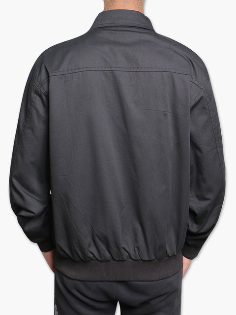 Men Twill Jacket Over Placket MJ-2201 - Black