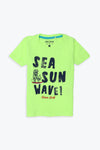 Boys Branded Graphic T-Shirt - Neon Green
