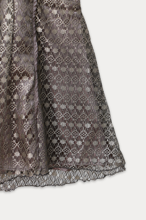 Girls Fancy Frock JGF01 - D/GREY