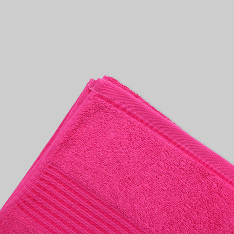 Dyed Cotton Hand Towel 50x100 - Pink