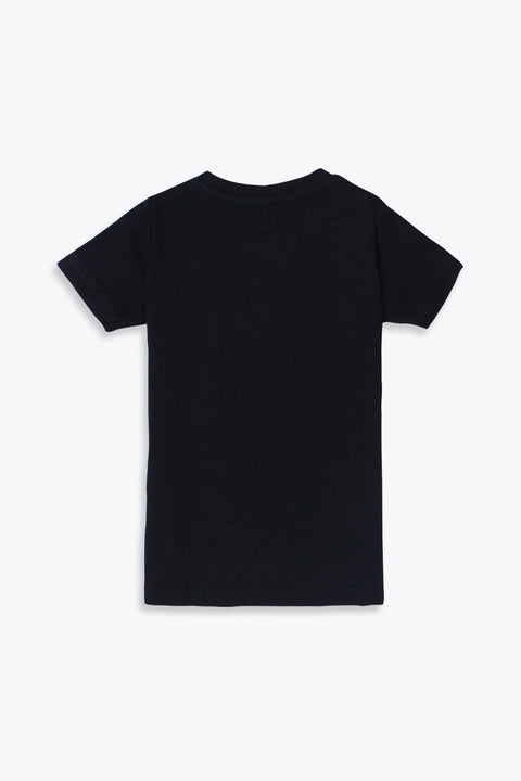 Boys Branded Graphic T-Shirt - Black