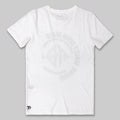 Tom Tailor Men's Printed R-Neck Cotton Tee Shirt -  White