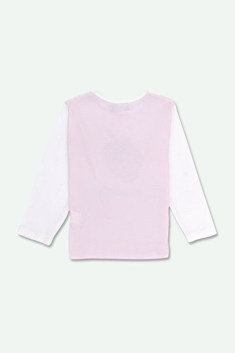 Girls Lycra T-Shirt - L/Pink