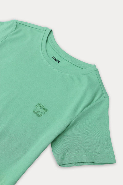 Boys Puff Graphic T-Shirt (Brand: MAX) - Green