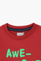 Boys Pique Graphic Sweatshirt BSS23-01 - Rust