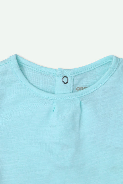 Girls Graphic T-Shirt - Sky Blue