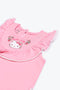 Girls Embellish Graphic 2-Piece Suit - Pink
