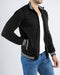 Men Quilt Tipping Zipper Mocknek MMQT06 - Black