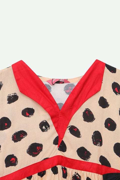 Girls Printed Long Kurti S0467