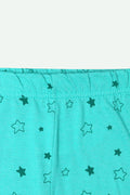 Girls Graphic Pajama - Green