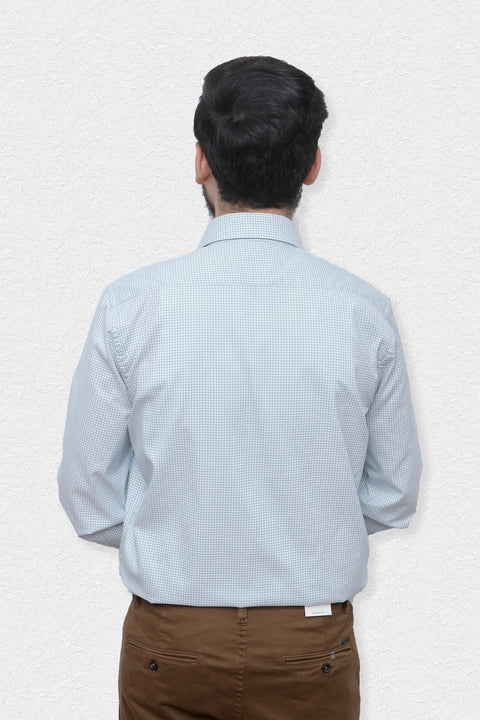Men Formal Shirt High Quality MFS23-12 White & Green