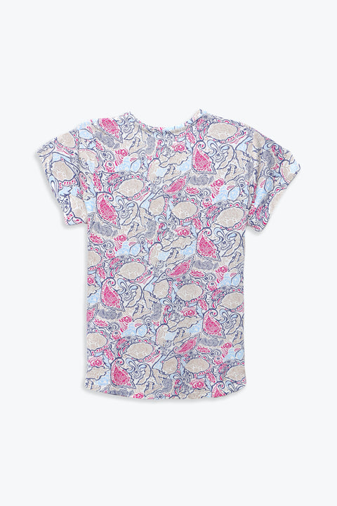 Women's Branded Printed T-Shirt - Multi