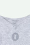 Girls Branded Graphic Romper - Heather Gray