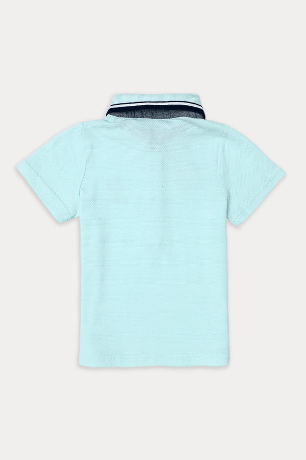 Boys Branded Polo - Mint