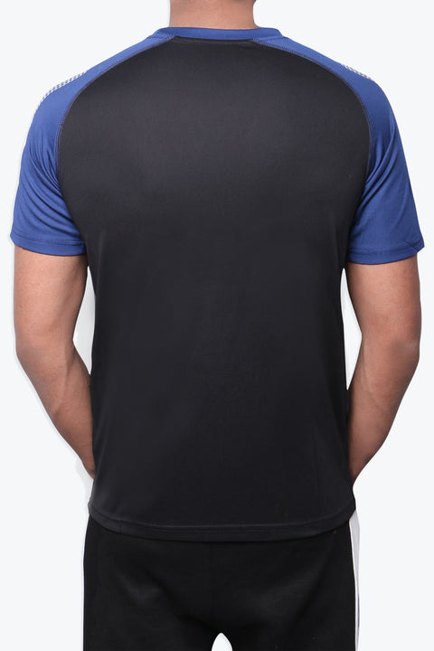 Men Sports Wear T-Shirt - Black Navy