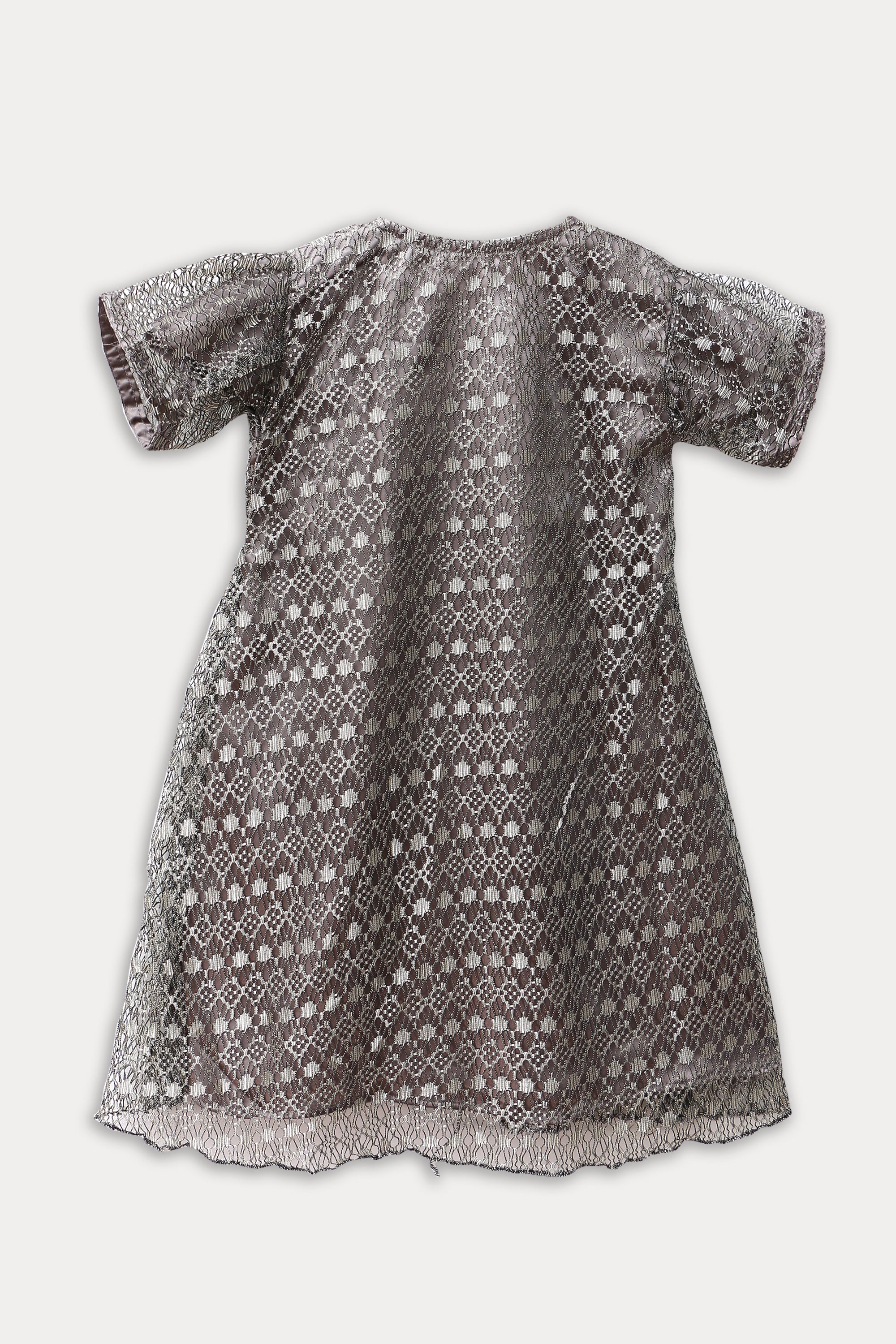 Girls Fancy Frock JGF01 - D/GREY