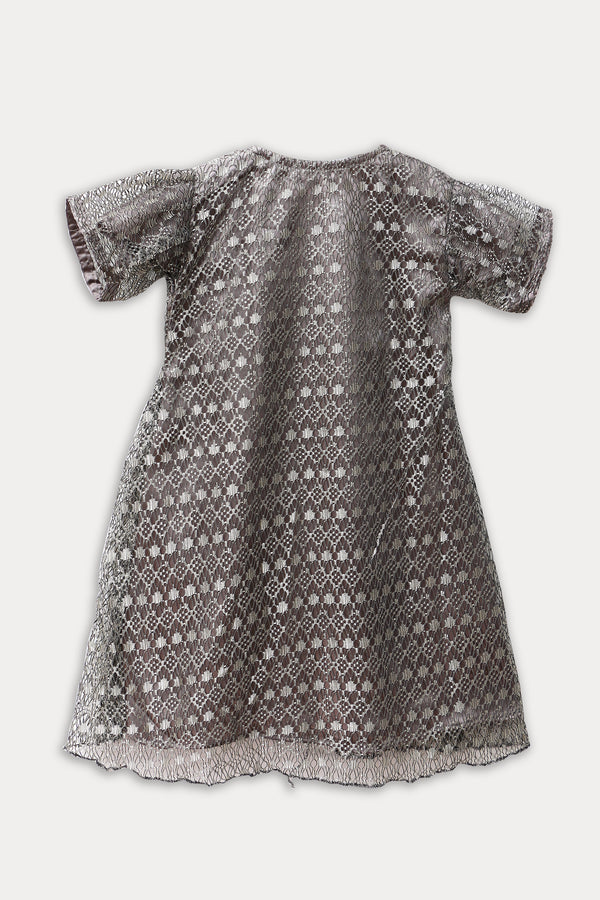 Girls Fancy Frock JGF01 - D/GREY