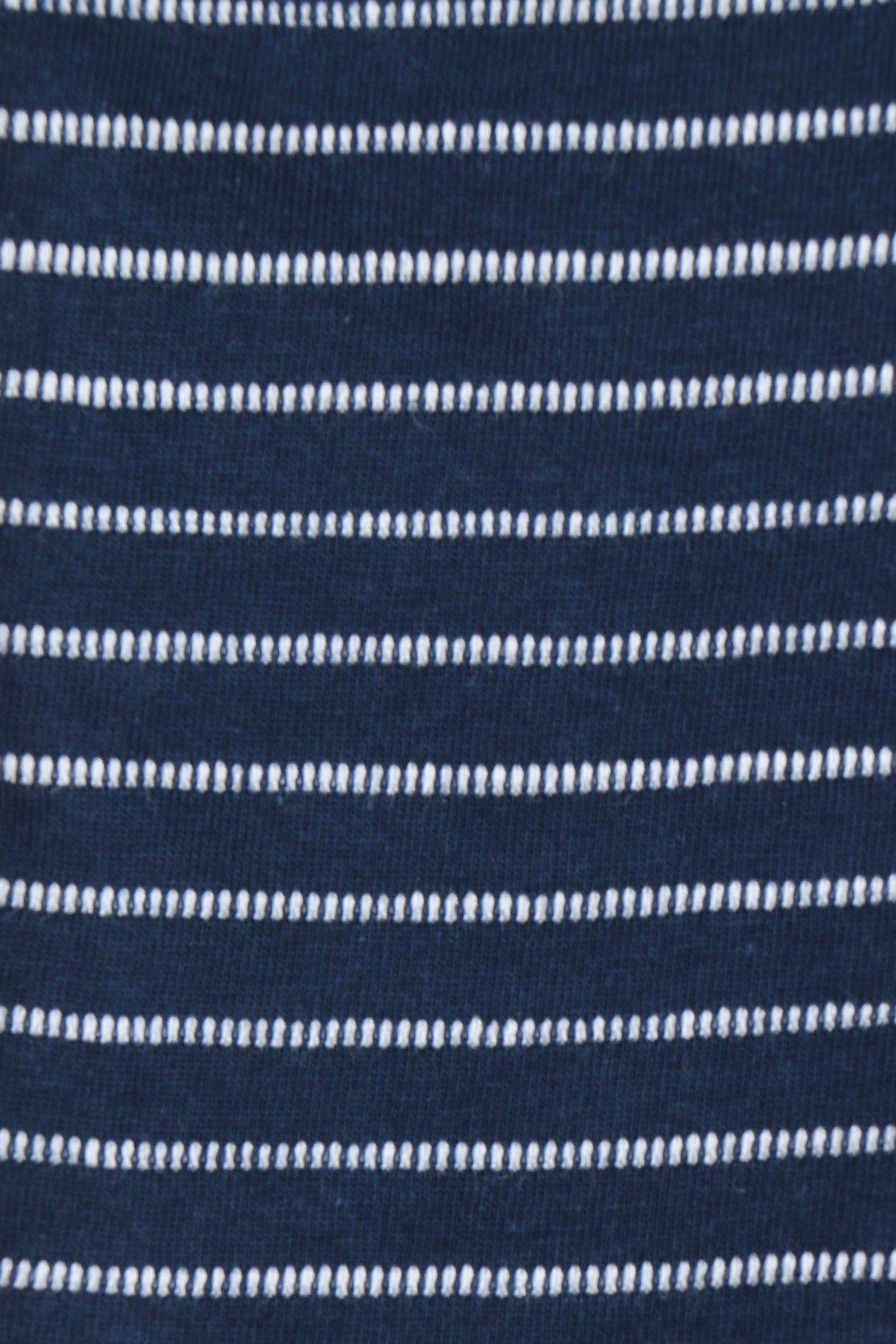 Boys Branded Stripes Polo F/S - Navy