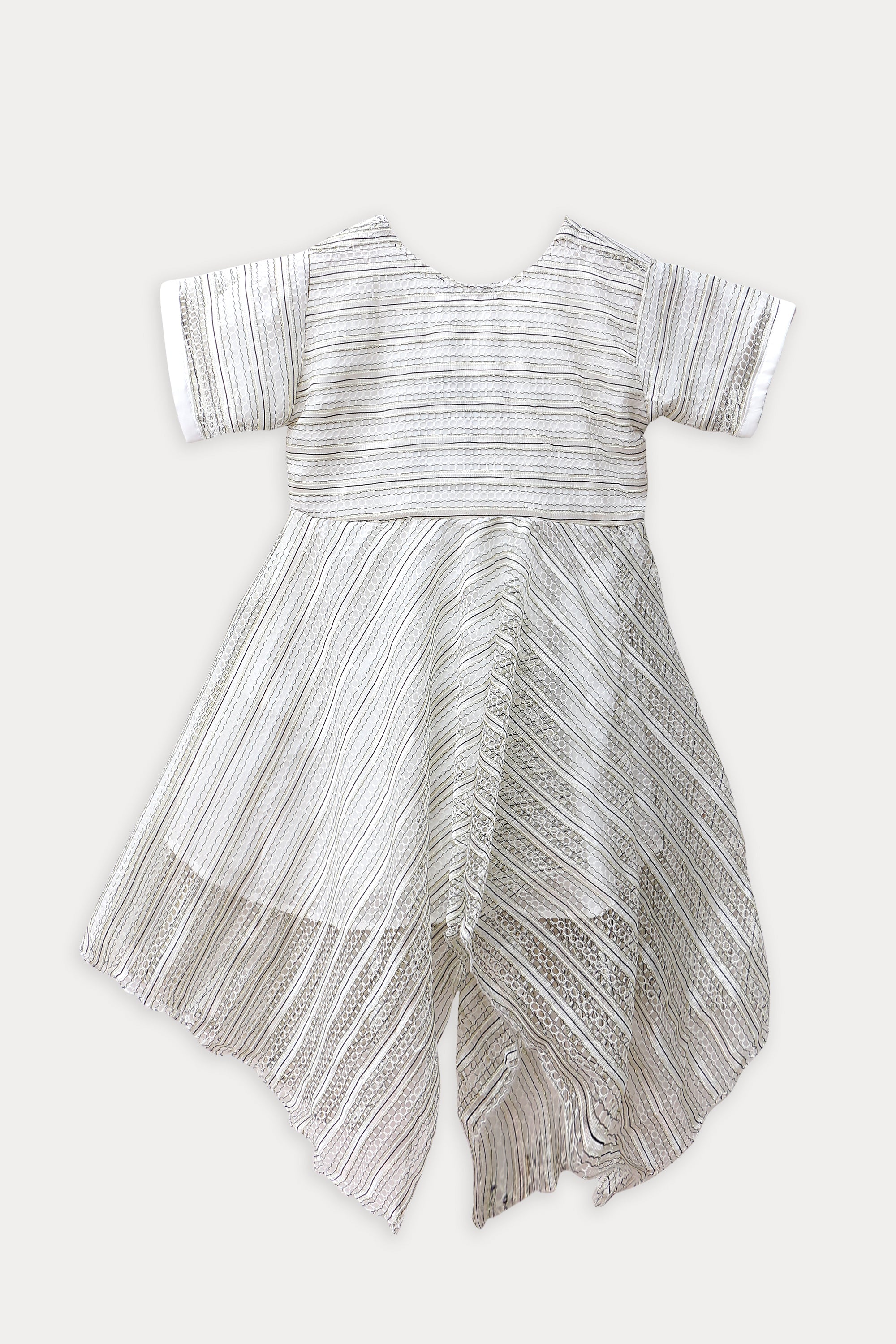Girls Fancy Frock JGF04 - Off White