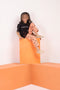 Girls Graphic 2-Piece Suit - Black & Orange