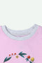 Girls Graphic Fleece Sweatshirt - Pink