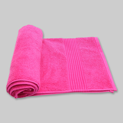 Dyed Cotton Hand Towel 50x100 - Pink