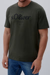 Men Brand: S.Oliver 100% Original Bangladesh Fabric Tees - Olive