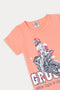 Boy Graphic 2-Piece Suit R011 - Peach