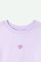 Girls Branded Terry Sweatshirt - L/Purple