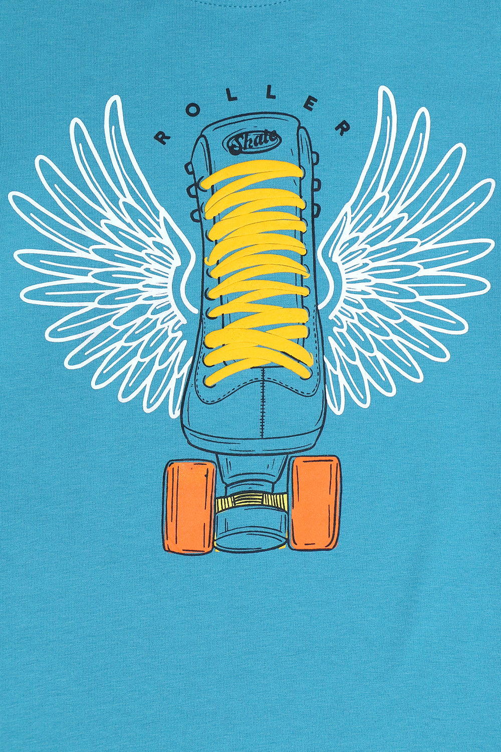 Girls Branded Puff Graphic T-Shirt - Sea Blue