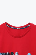Men Branded Graphic Tees - Red