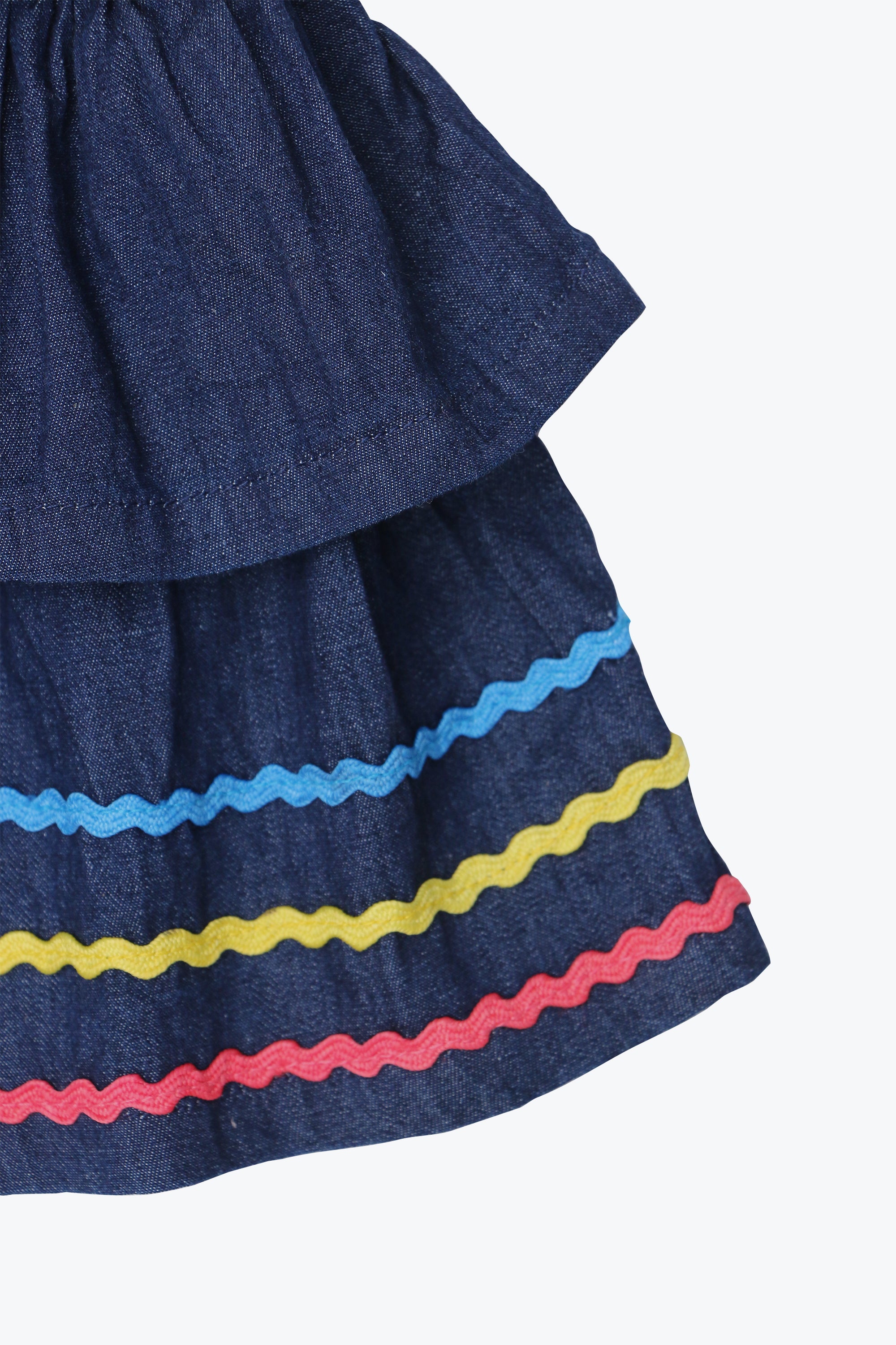 Girls Embellish Mini Skirt - Denim
