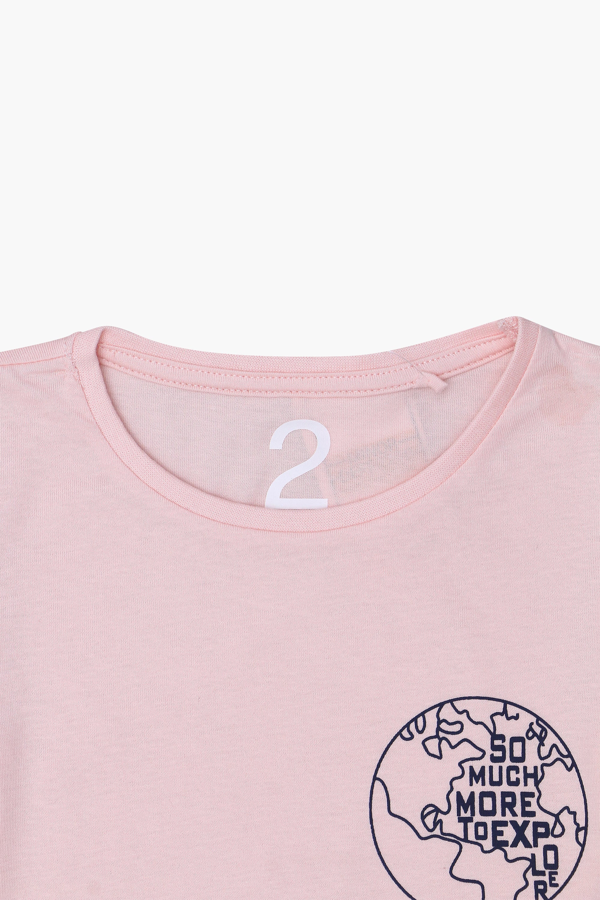 Girls Branded Graphic T-Shirt - L/Pink