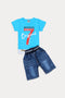 Boy Graphic 2-Piece Suit R013 - Blue