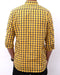Men Dobby Check Shirt MFS23-2 Yellow & Navy