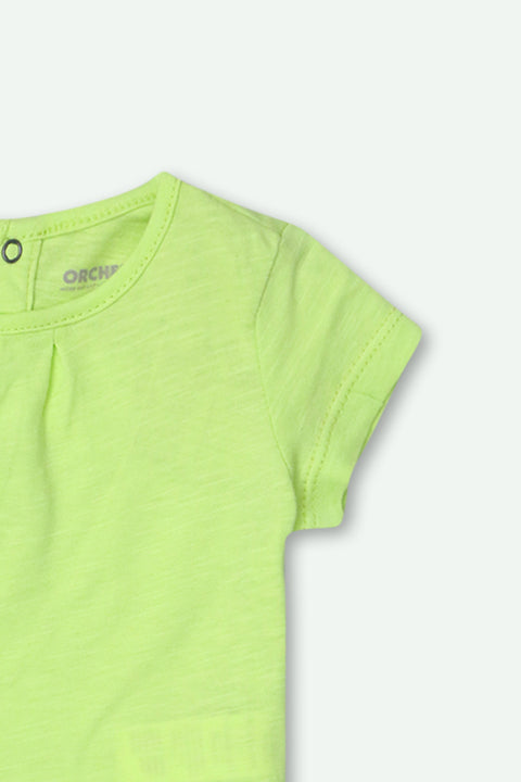 Girls Graphic T-Shirt - Green