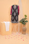 Women's Digital Printed Lawn Kurti SW23-5 - Black-Maroon