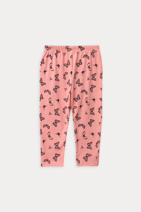 Girls Graphic 2-Piece Suit - Black & Orange
