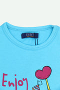 Girls Graphic T-Shirt EGT18- Turquoise