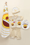 Infant Baby 5-Piece Suit Gift Set 05 - Yellow