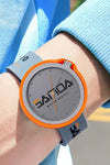 Boys Sanda Silicone Strap Watch - Gray & Orange