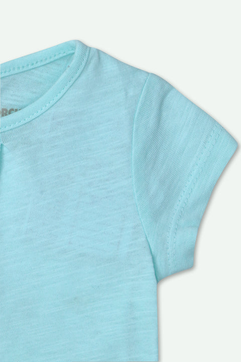 Girls Graphic T-Shirt - Sky Blue