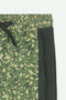 Men Branded Camouflage Short - Green
