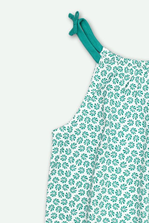 Girls graphic Tank Top - Green