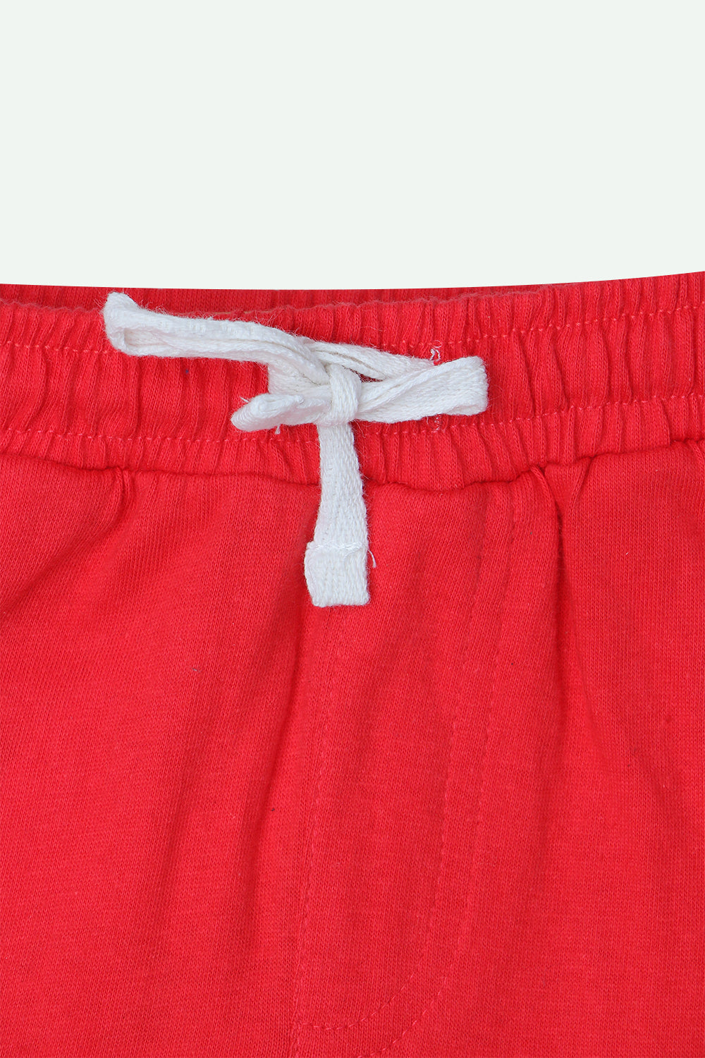 Boys Jersey Short - Gray & Red
