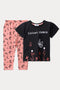 Girls Graphic 2-Piece Suit - Black & Orange