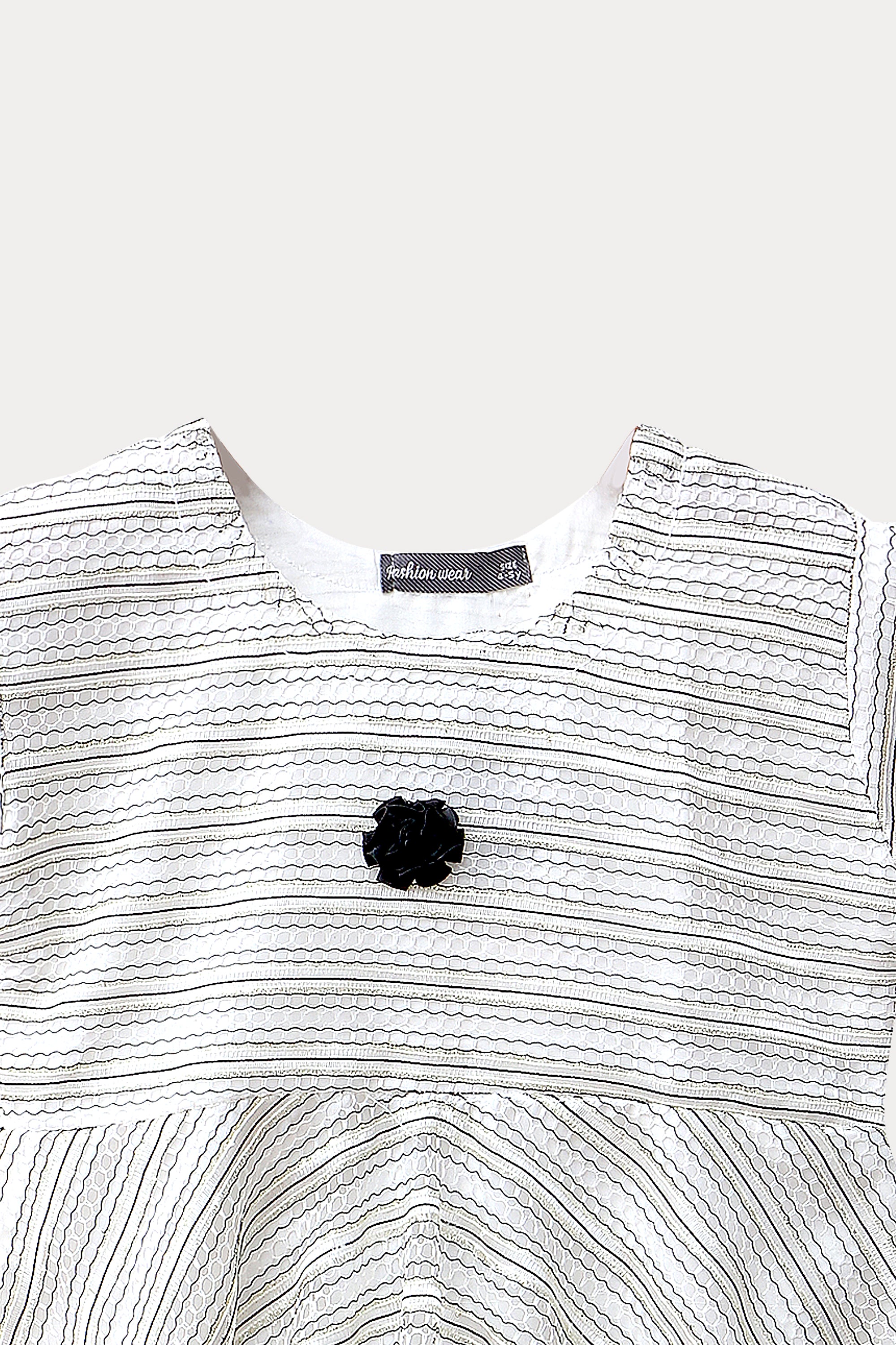Girls Fancy Frock JGF04 - Off White