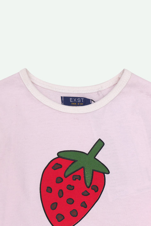 Girls Lycra T-Shirt - L/Pink