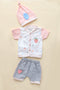 Infant Baby 3-Piece Suit 023 - Orange