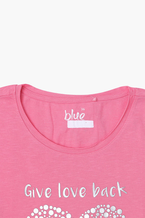 Women's Branded Graphic T-Shirt - Pink